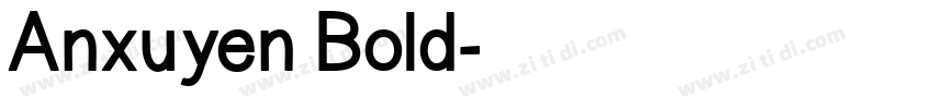 Anxuyen Bold字体转换